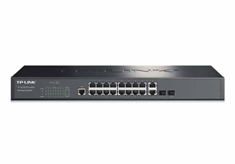 TP-LINK 16口百兆二層網(wǎng)管交換機2千兆口+2復用口TL-SL3218-Combo